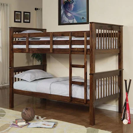 Twin over Twin Mission Bunkbed